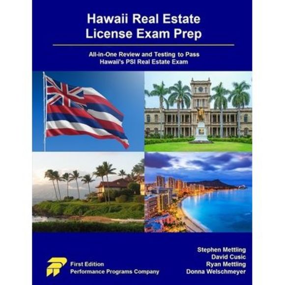 Hawaii Real Estate License Exam Prep: All-in-One Review and Testing to Pass Hawa - Picture 1 of 1